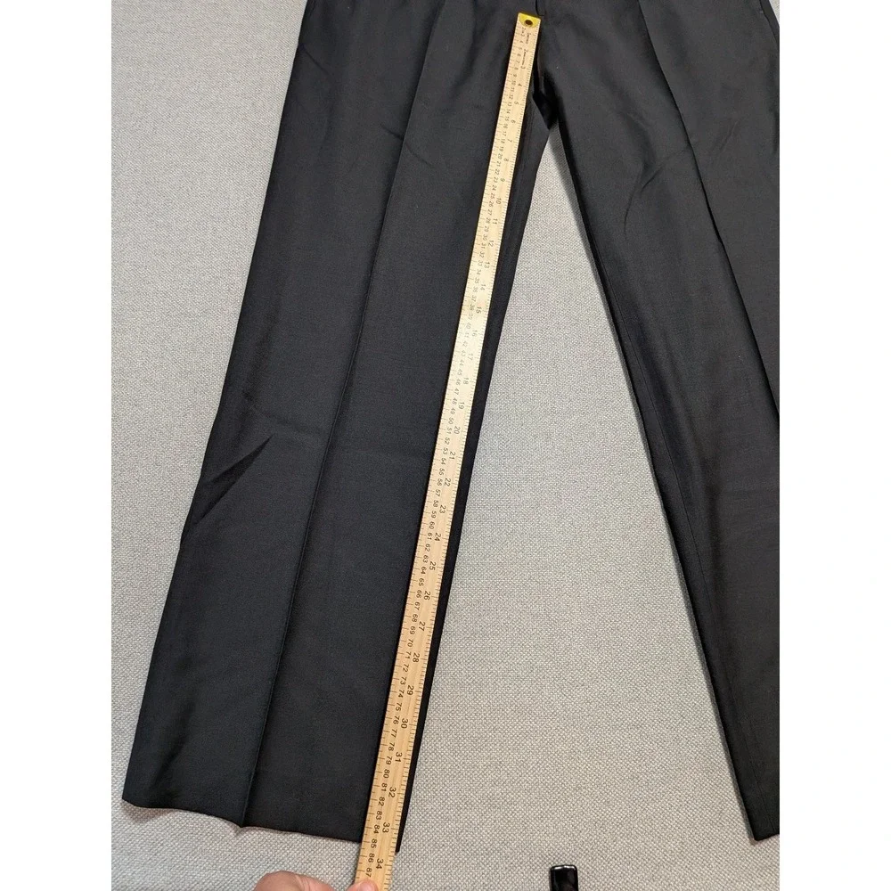 Banana Republic Mens Pants Black 36x32 VTG Wool Lined Pockets Belt Loops Regular
